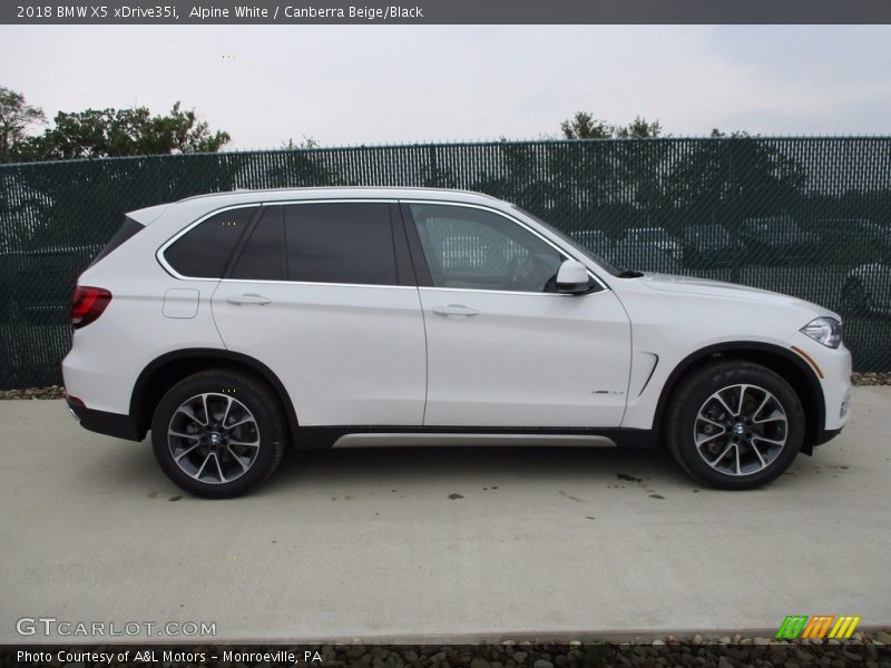Alpine White / Canberra Beige/Black 2018 BMW X5 xDrive35i