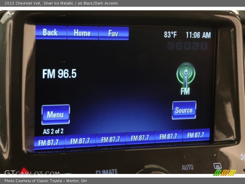 Silver Ice Metallic / Jet Black/Dark Accents 2013 Chevrolet Volt