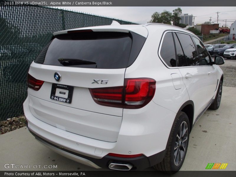 Alpine White / Canberra Beige/Black 2018 BMW X5 xDrive35i