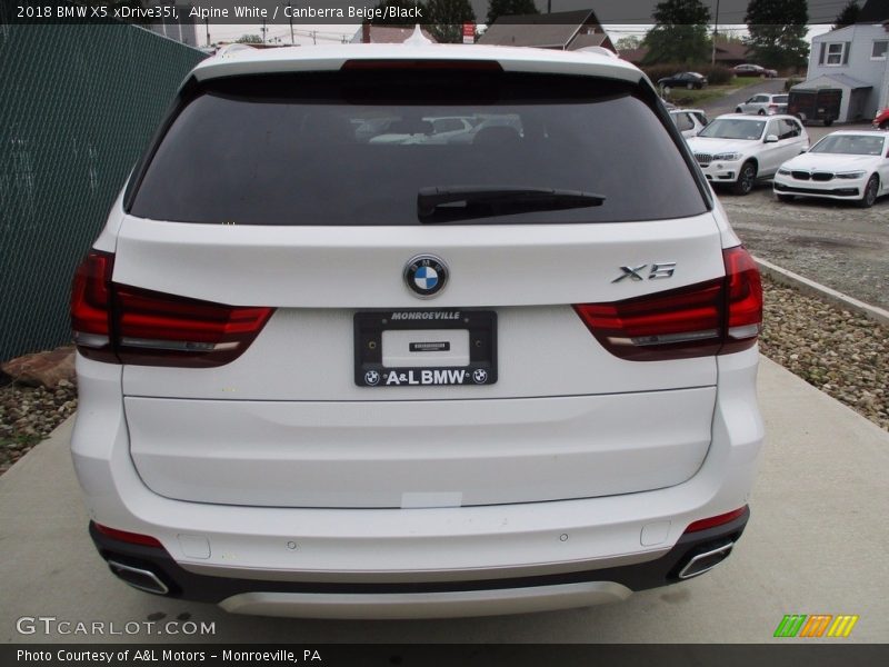 Alpine White / Canberra Beige/Black 2018 BMW X5 xDrive35i