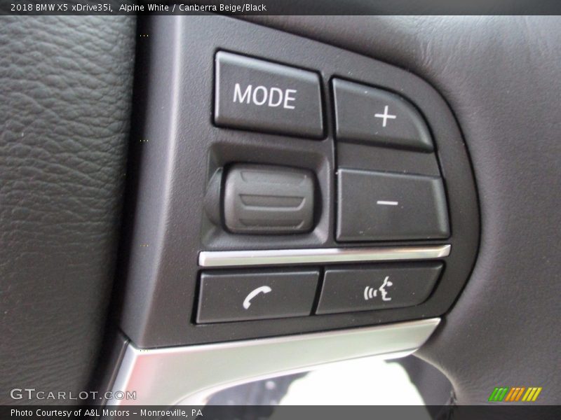 Alpine White / Canberra Beige/Black 2018 BMW X5 xDrive35i
