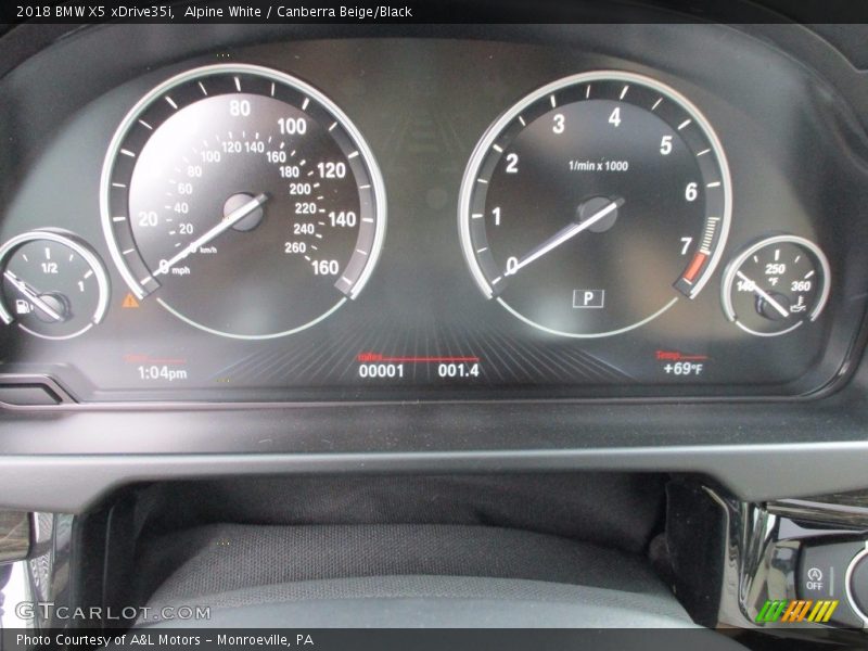 Alpine White / Canberra Beige/Black 2018 BMW X5 xDrive35i
