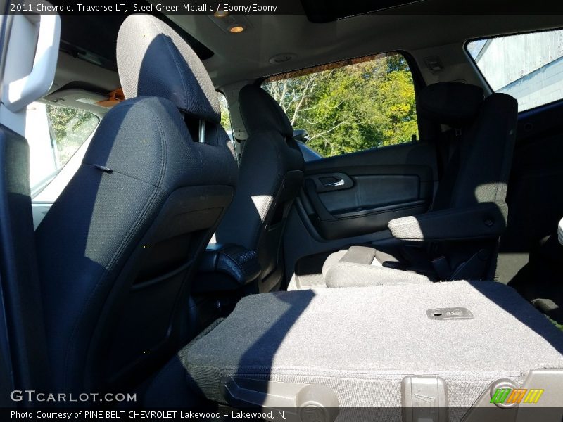 Steel Green Metallic / Ebony/Ebony 2011 Chevrolet Traverse LT