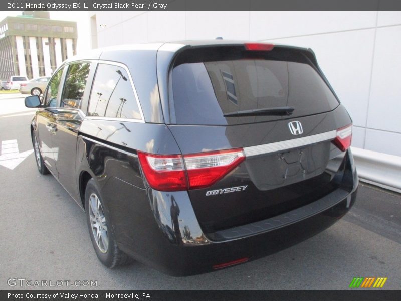 Crystal Black Pearl / Gray 2011 Honda Odyssey EX-L