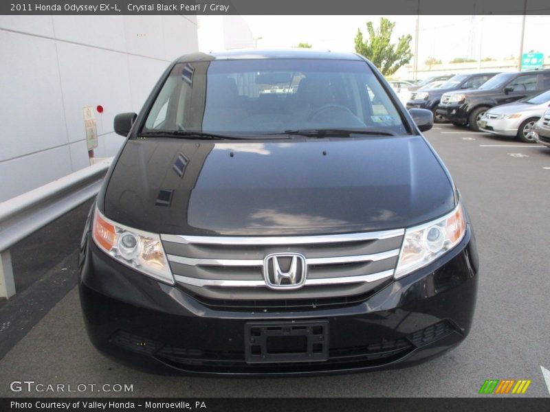 Crystal Black Pearl / Gray 2011 Honda Odyssey EX-L