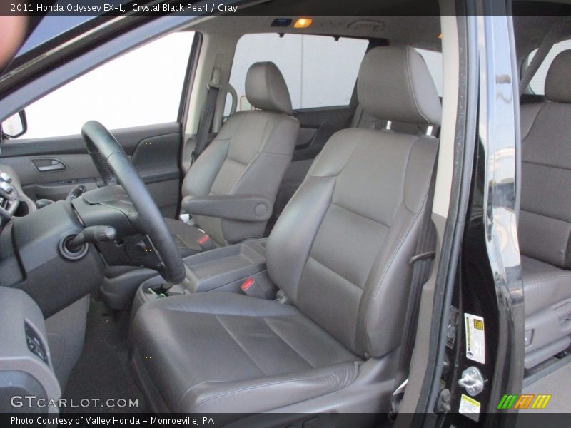 Crystal Black Pearl / Gray 2011 Honda Odyssey EX-L