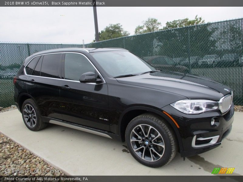 Black Sapphire Metallic / Black 2018 BMW X5 xDrive35i
