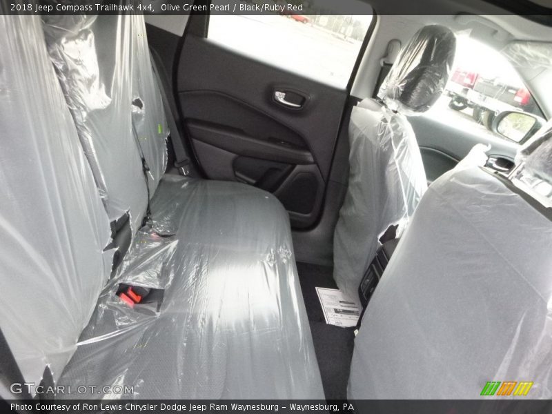 Olive Green Pearl / Black/Ruby Red 2018 Jeep Compass Trailhawk 4x4