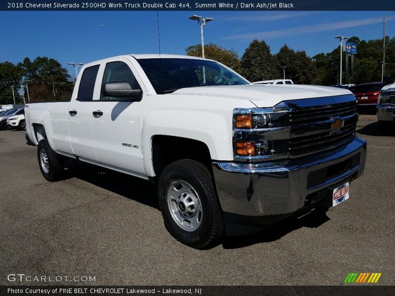 Summit White / Dark Ash/Jet Black 2018 Chevrolet Silverado 2500HD Work Truck Double Cab 4x4
