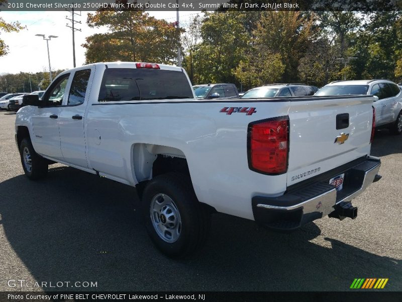 Summit White / Dark Ash/Jet Black 2018 Chevrolet Silverado 2500HD Work Truck Double Cab 4x4