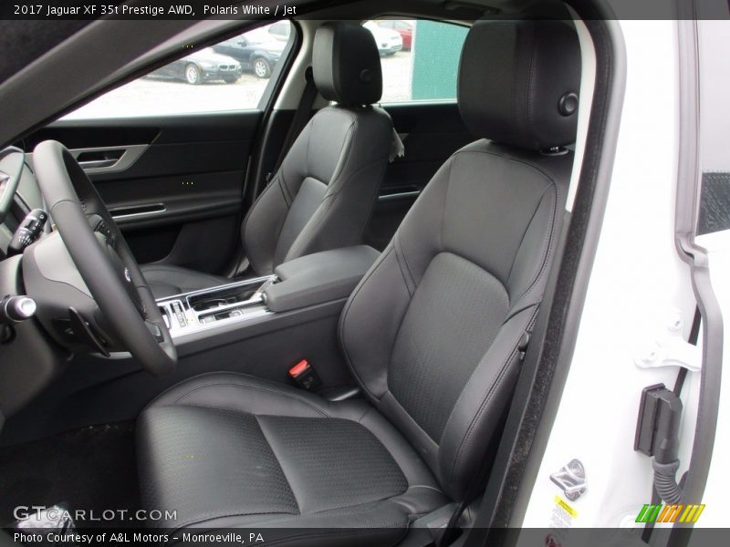 Polaris White / Jet 2017 Jaguar XF 35t Prestige AWD
