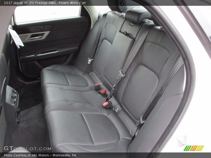 Polaris White / Jet 2017 Jaguar XF 35t Prestige AWD