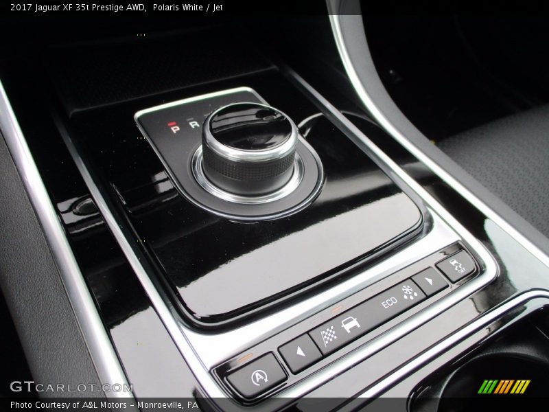 Polaris White / Jet 2017 Jaguar XF 35t Prestige AWD