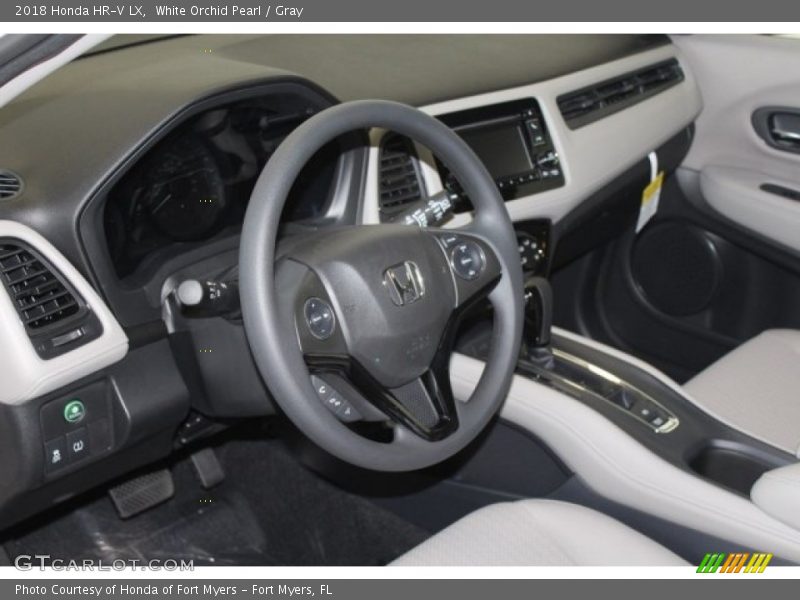 White Orchid Pearl / Gray 2018 Honda HR-V LX