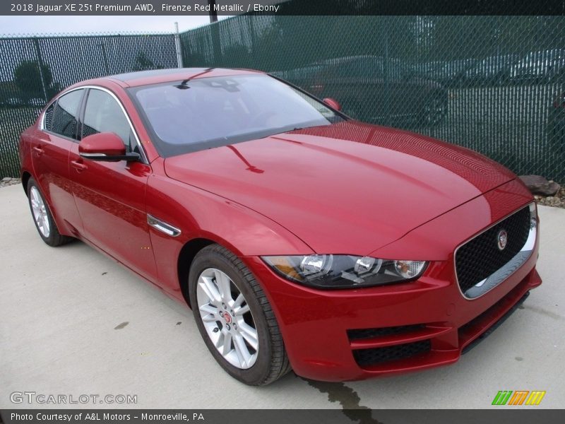 Firenze Red Metallic / Ebony 2018 Jaguar XE 25t Premium AWD