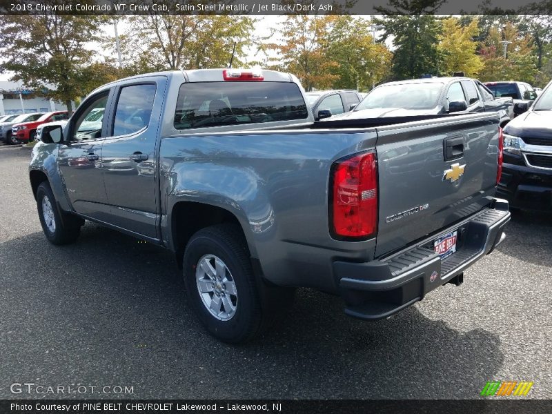 Satin Steel Metallic / Jet Black/Dark Ash 2018 Chevrolet Colorado WT Crew Cab