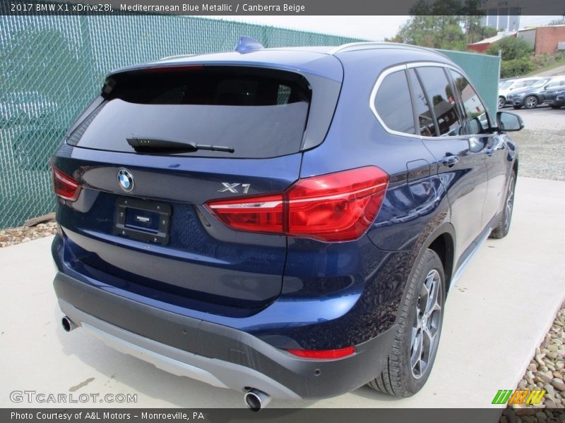 Mediterranean Blue Metallic / Canberra Beige 2017 BMW X1 xDrive28i