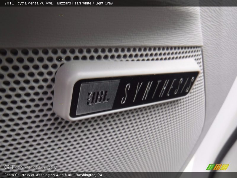 Blizzard Pearl White / Light Gray 2011 Toyota Venza V6 AWD