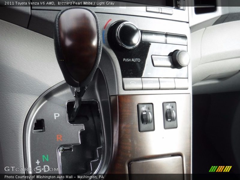 Blizzard Pearl White / Light Gray 2011 Toyota Venza V6 AWD