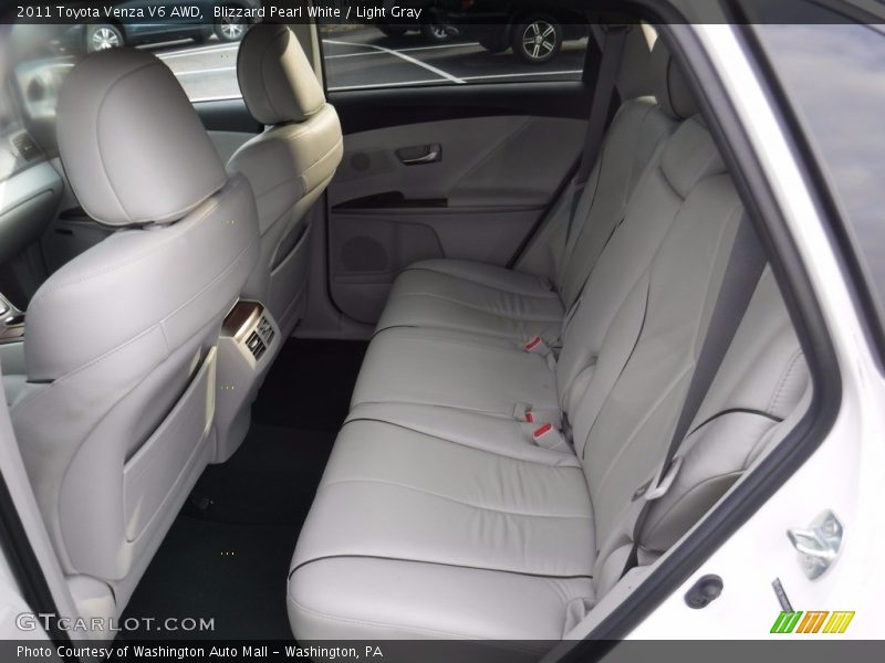 Blizzard Pearl White / Light Gray 2011 Toyota Venza V6 AWD