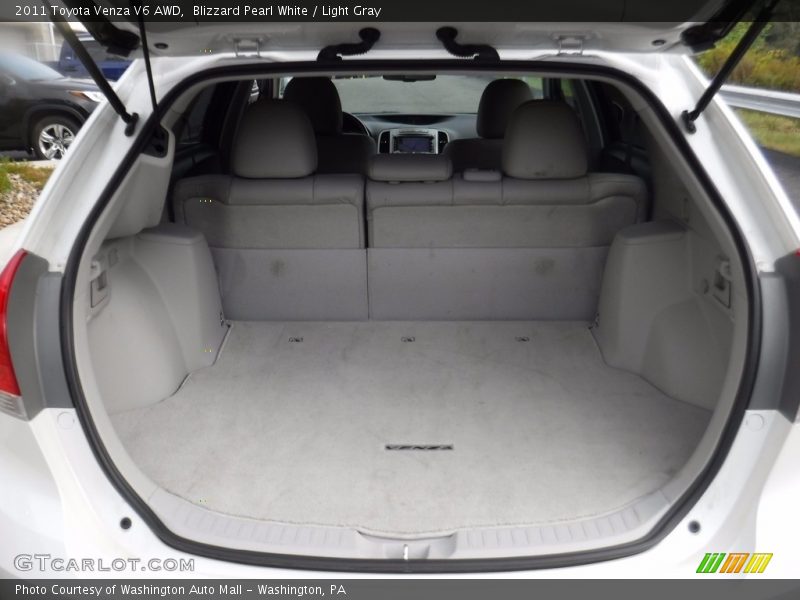 Blizzard Pearl White / Light Gray 2011 Toyota Venza V6 AWD