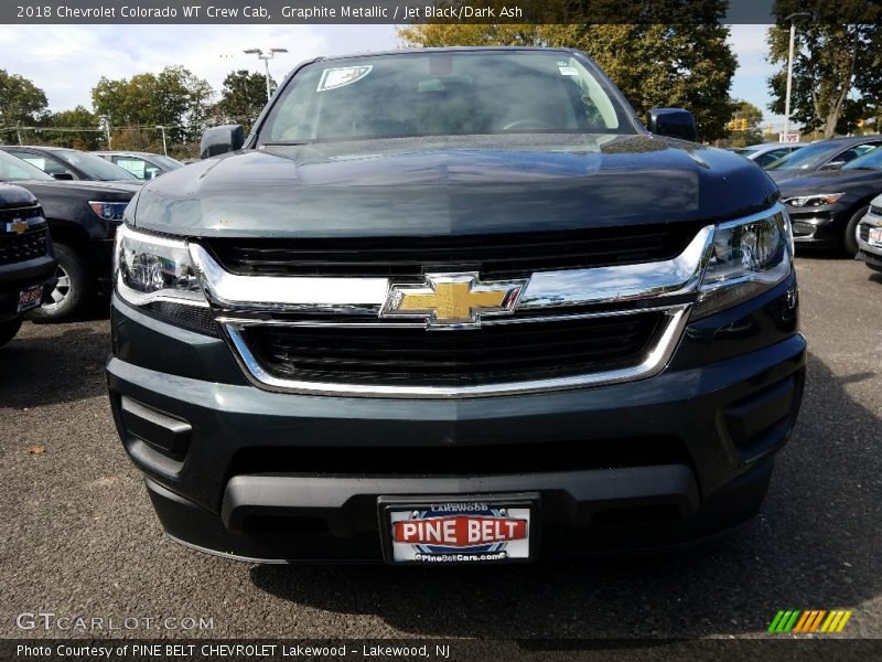 Graphite Metallic / Jet Black/Dark Ash 2018 Chevrolet Colorado WT Crew Cab