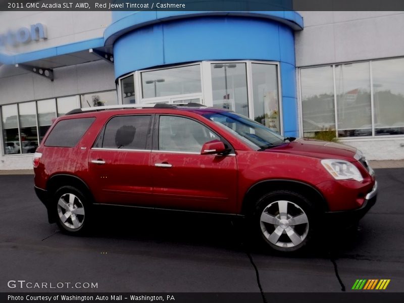 Red Jewel Tintcoat / Cashmere 2011 GMC Acadia SLT AWD