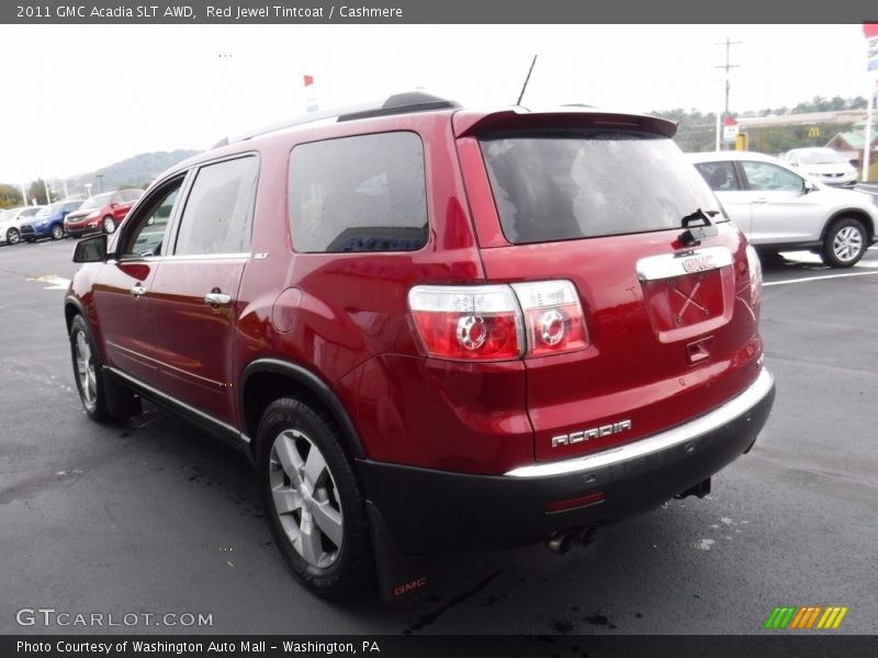 Red Jewel Tintcoat / Cashmere 2011 GMC Acadia SLT AWD