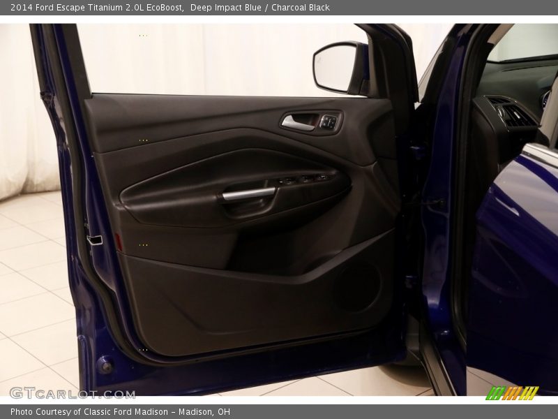 Deep Impact Blue / Charcoal Black 2014 Ford Escape Titanium 2.0L EcoBoost