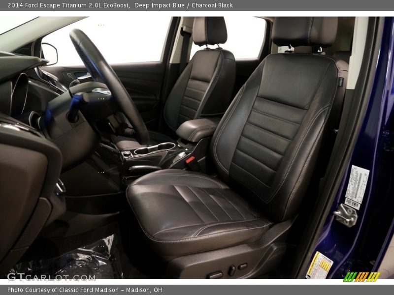 Deep Impact Blue / Charcoal Black 2014 Ford Escape Titanium 2.0L EcoBoost