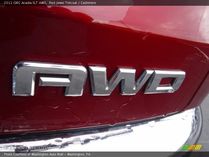 Red Jewel Tintcoat / Cashmere 2011 GMC Acadia SLT AWD