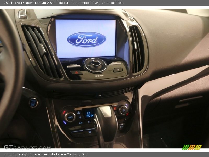 Deep Impact Blue / Charcoal Black 2014 Ford Escape Titanium 2.0L EcoBoost