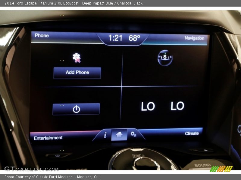 Deep Impact Blue / Charcoal Black 2014 Ford Escape Titanium 2.0L EcoBoost