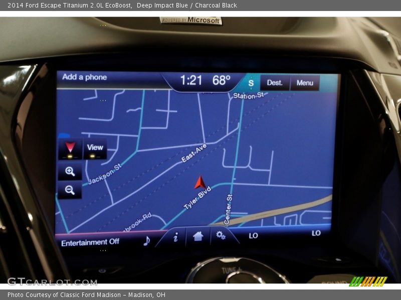 Deep Impact Blue / Charcoal Black 2014 Ford Escape Titanium 2.0L EcoBoost