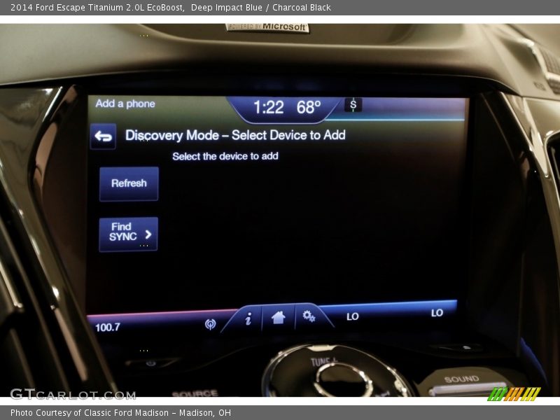 Deep Impact Blue / Charcoal Black 2014 Ford Escape Titanium 2.0L EcoBoost