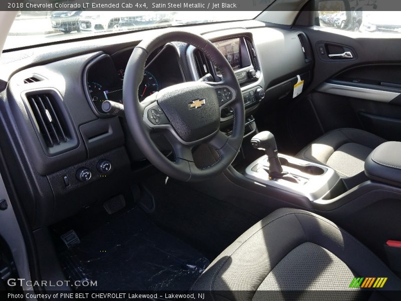 Satin Steel Metallic / Jet Black 2018 Chevrolet Colorado LT Extended Cab 4x4