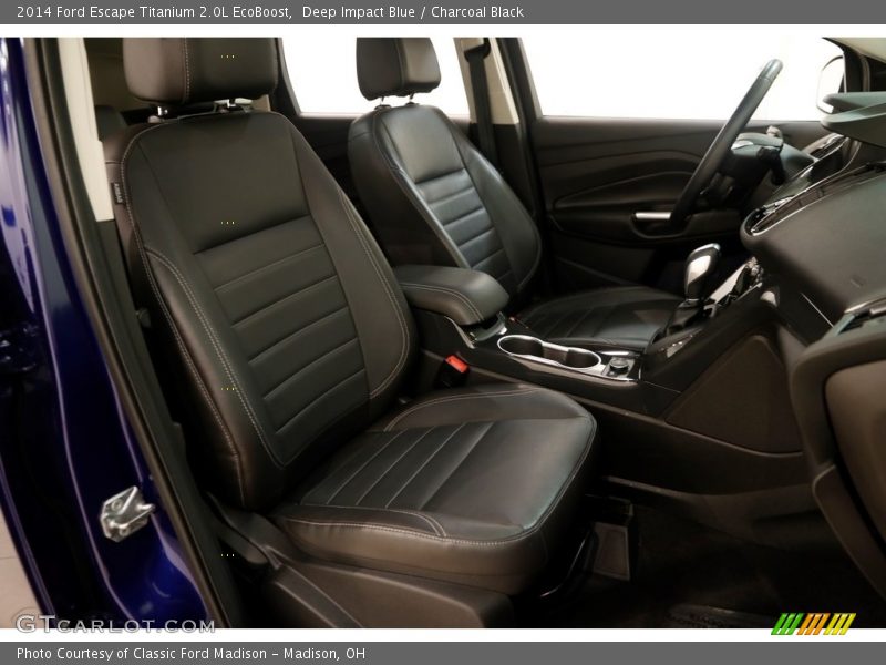 Deep Impact Blue / Charcoal Black 2014 Ford Escape Titanium 2.0L EcoBoost