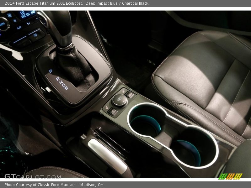 Deep Impact Blue / Charcoal Black 2014 Ford Escape Titanium 2.0L EcoBoost