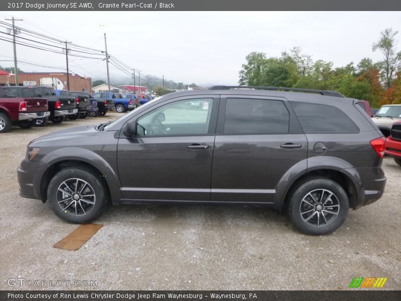 Granite Pearl-Coat / Black 2017 Dodge Journey SE AWD