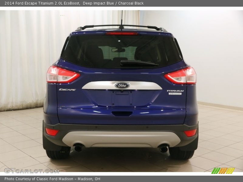 Deep Impact Blue / Charcoal Black 2014 Ford Escape Titanium 2.0L EcoBoost