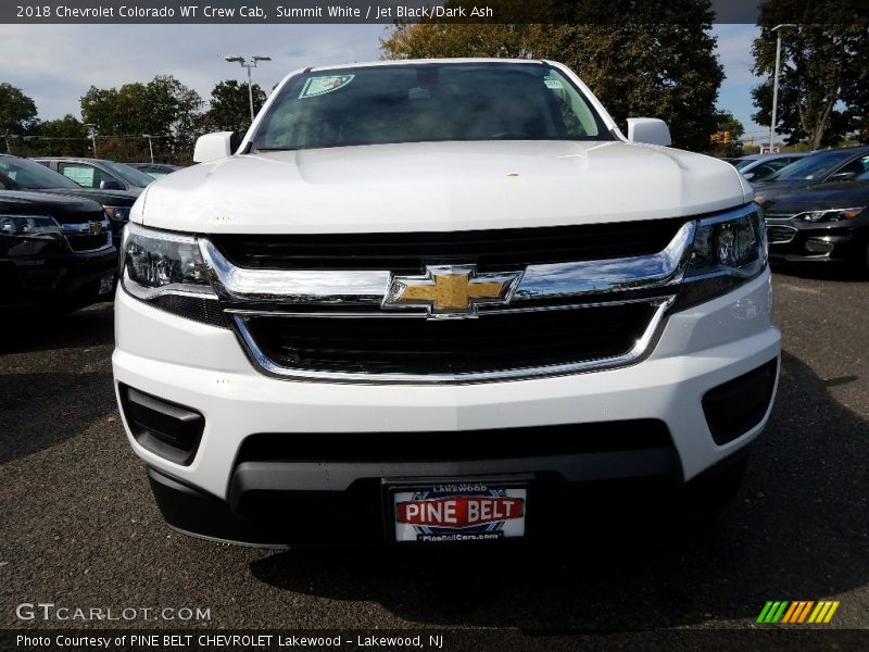 Summit White / Jet Black/Dark Ash 2018 Chevrolet Colorado WT Crew Cab