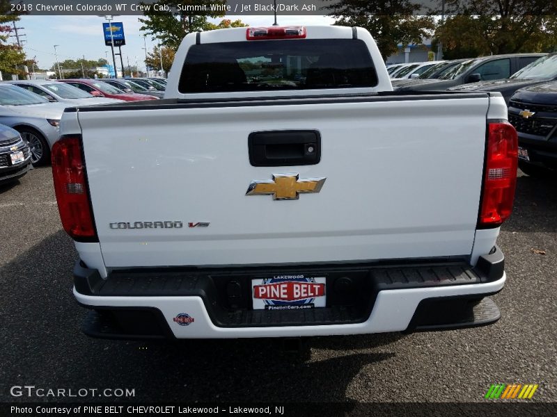 Summit White / Jet Black/Dark Ash 2018 Chevrolet Colorado WT Crew Cab