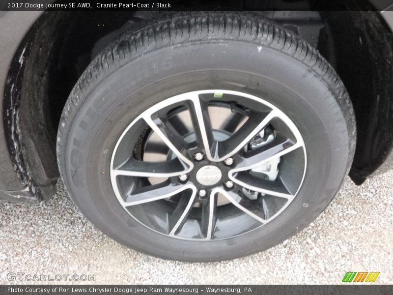 Granite Pearl-Coat / Black 2017 Dodge Journey SE AWD