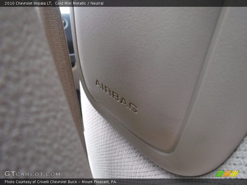 Gold Mist Metallic / Neutral 2010 Chevrolet Impala LT