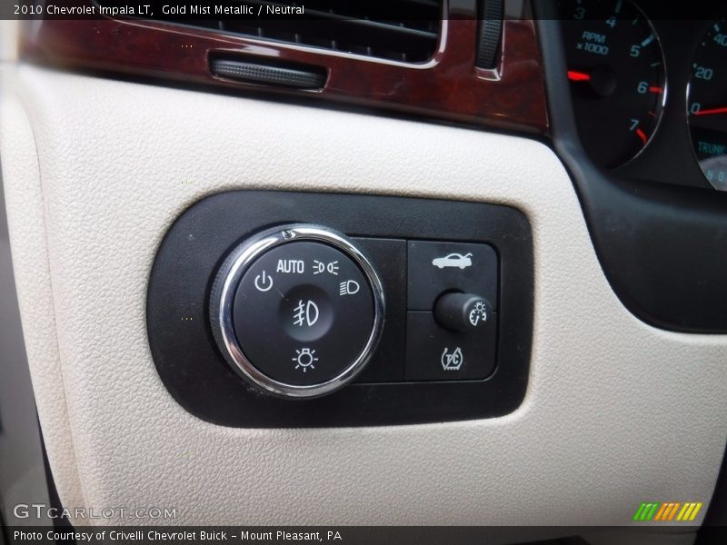 Gold Mist Metallic / Neutral 2010 Chevrolet Impala LT