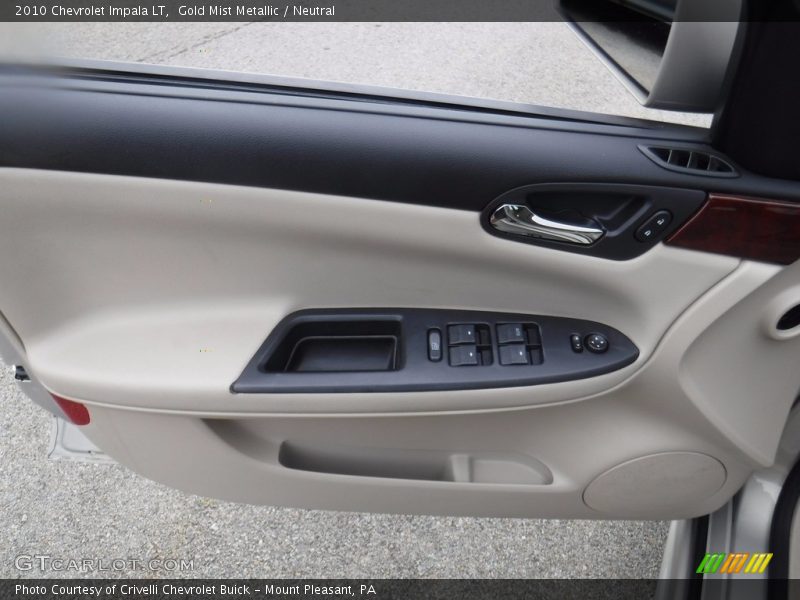 Gold Mist Metallic / Neutral 2010 Chevrolet Impala LT