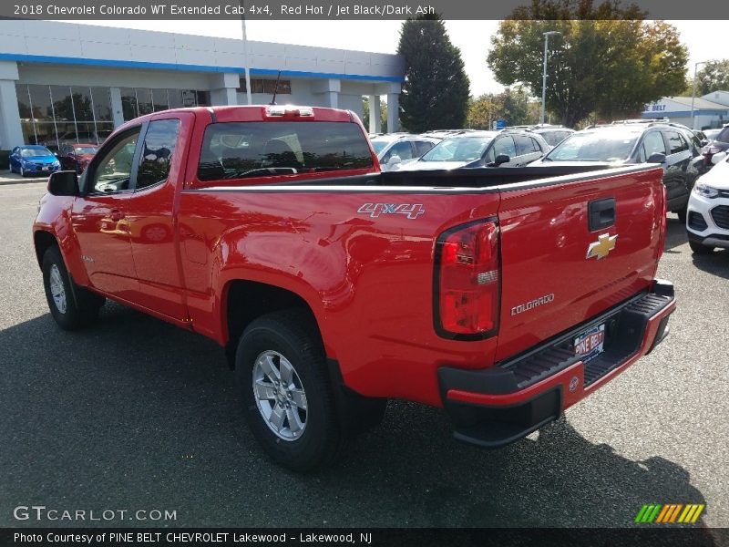 Red Hot / Jet Black/Dark Ash 2018 Chevrolet Colorado WT Extended Cab 4x4