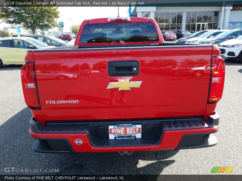 Red Hot / Jet Black/Dark Ash 2018 Chevrolet Colorado WT Extended Cab 4x4
