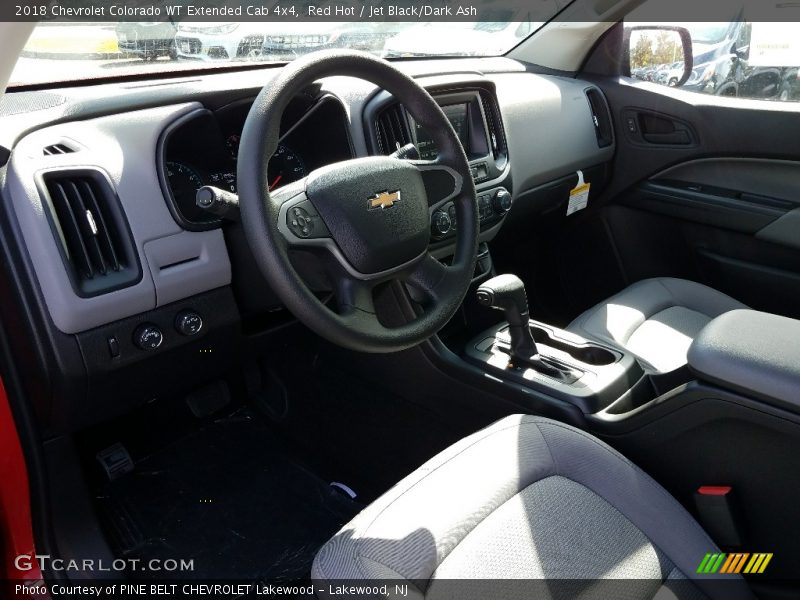 Red Hot / Jet Black/Dark Ash 2018 Chevrolet Colorado WT Extended Cab 4x4
