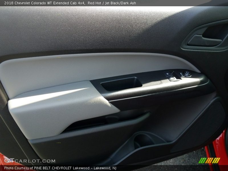 Red Hot / Jet Black/Dark Ash 2018 Chevrolet Colorado WT Extended Cab 4x4